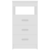 vidaXL Ladekast 40x50x76cm Bewerkt Hout Wit - 54% Korting!