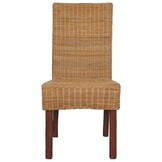 vidaXL Eetkamerstoelen 2x Natuurlijk Rattan (60% Korting)