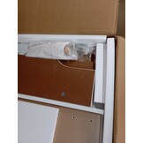 vidaXL Radiatorombouw 205 cm MDF wit