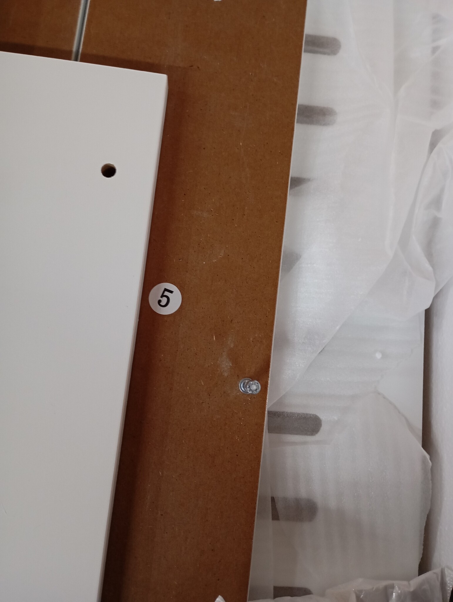 vidaXL Radiatorombouw 205 cm MDF wit