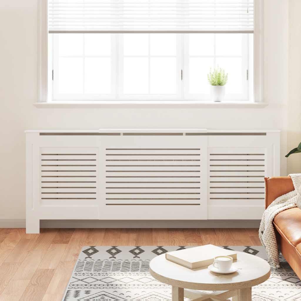 vidaXL Radiatorombouw 205 cm MDF wit