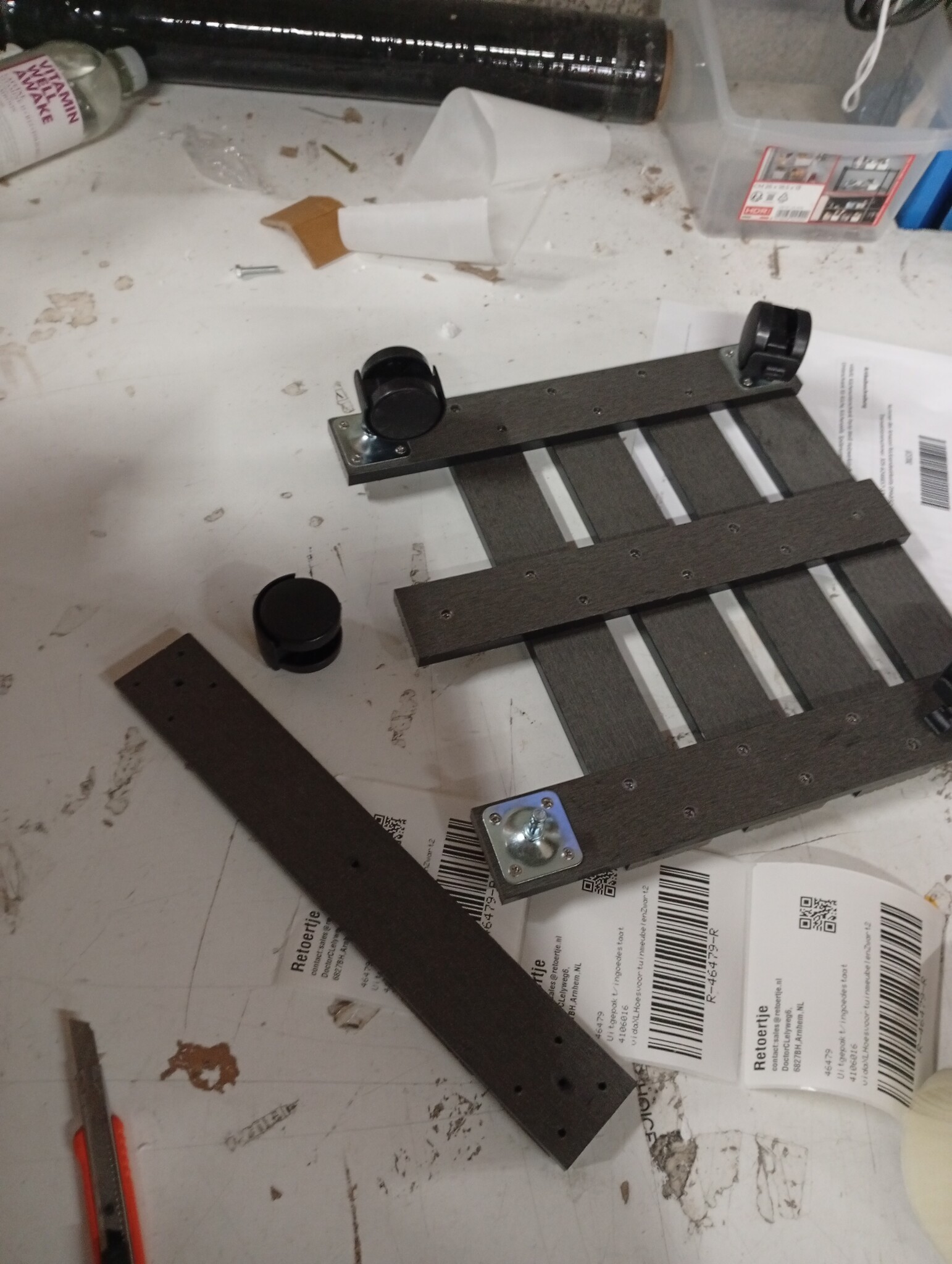 vidaXL Plantentrolley Grijs (2 stuks) - 57% Korting!