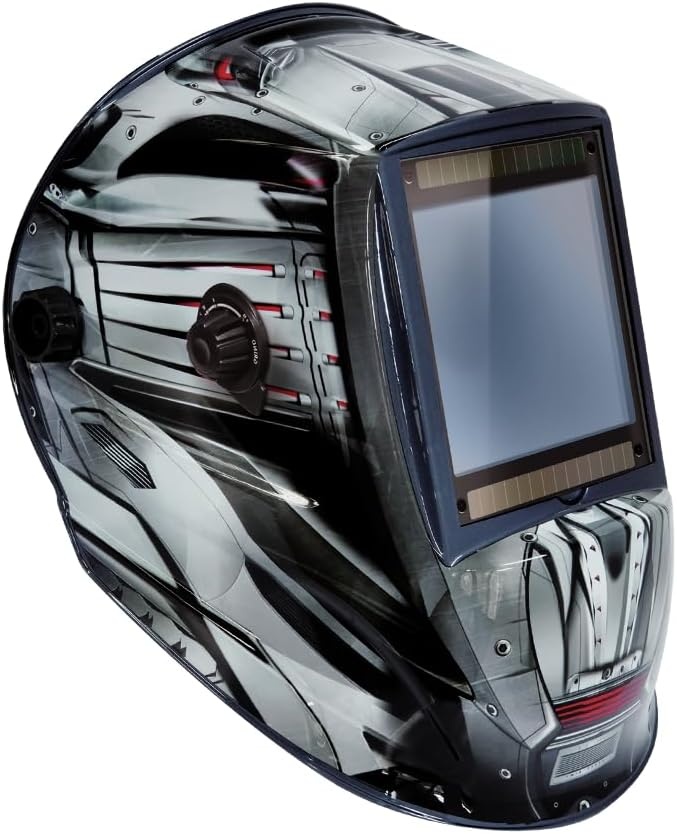 GYS 068698 LCD ALIEN+ TRUE COLOR XXL LASHELM, Zwart en grijs