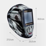 GYS 068698 LCD ALIEN+ TRUE COLOR XXL LASHELM, Zwart en grijs