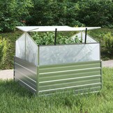 Verhoogde Plantenbak met Kas (100x100x85cm) - 34% Korting!