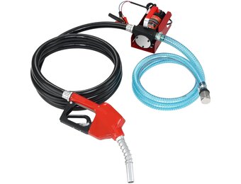 VEVOR Dieselpomp, 1/4 pk, stookoliepomp DC 12 V, brandstoftransportpomp, 8 m opvoerhoogte, 3 m zuighoogte, zelfaanzuigend, automatisch spuitpistool, 4 m uitlaatslang, geschikt voor diesel, kerosine