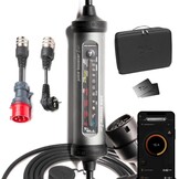 Juice Booster 3 air Basic Set, Mobile Wallbox 11kW met app, Lader voor EV met Laadkabel Type 2, Superlicht en Flexibel, Waterdicht IP67, Incl. Adapter CEE16 Rood 3-fase + EU Schuko