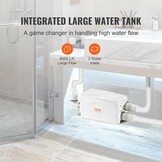 VEVOR Verkleiningspomp 350 W, debiet 6000 l/u, opvoerhoogte 7 m, hakpomp voor Luridewater met 3 waterinlaten voor wijnkelder, afvalwaterverwijderingsmachine