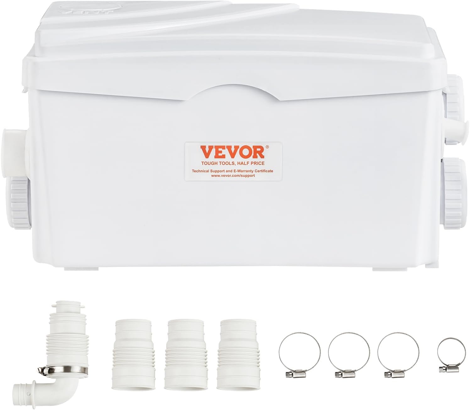 VEVOR Verkleiningspomp 350 W, debiet 6000 l/u, opvoerhoogte 7 m, hakpomp voor Luridewater met 3 waterinlaten voor wijnkelder, afvalwaterverwijderingsmachine