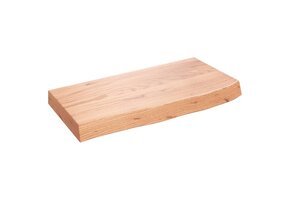 Massief Houten Wastafelblad Lichtbruin 60x30cm - 34% Korting!