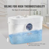 VEVOR Hefsysteem, 700 W, 9600 l/h debiet, 10 m pomphoogte, hakmolen-afvalwaterpomp met 3 waterinlaten voor toilet, kelder, keuken, wastafel, badkuip, afvalwaterafvoer, spoelmachine