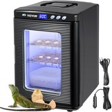 Happybuy Scientific Lab Incubator, 25 liter, koelen en verwarmen, 5-60 °C, 12 V/110 V, werkt voor kleine reptielen, zwart