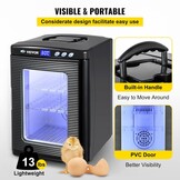 Happybuy Scientific Lab Incubator, 25 liter, koelen en verwarmen, 5-60 °C, 12 V/110 V, werkt voor kleine reptielen, zwart