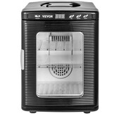 Happybuy Scientific Lab Incubator, 25 liter, koelen en verwarmen, 5-60 °C, 12 V/110 V, werkt voor kleine reptielen, zwart