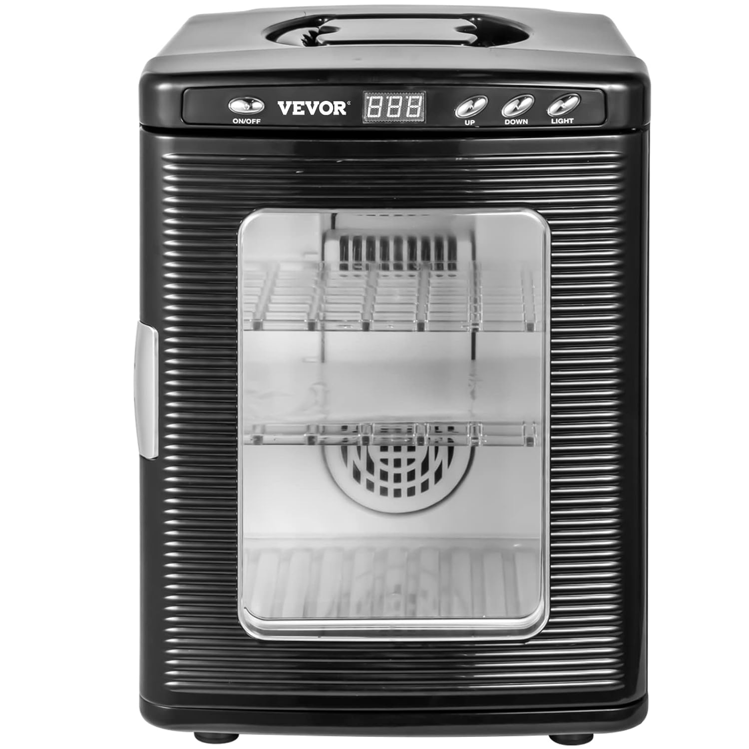 Happybuy Scientific Lab Incubator, 25 liter, koelen en verwarmen, 5-60 °C, 12 V/110 V, werkt voor kleine reptielen, zwart