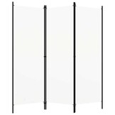 vidaXL Kamerscherm met 3 panelen 150x180 cm wit