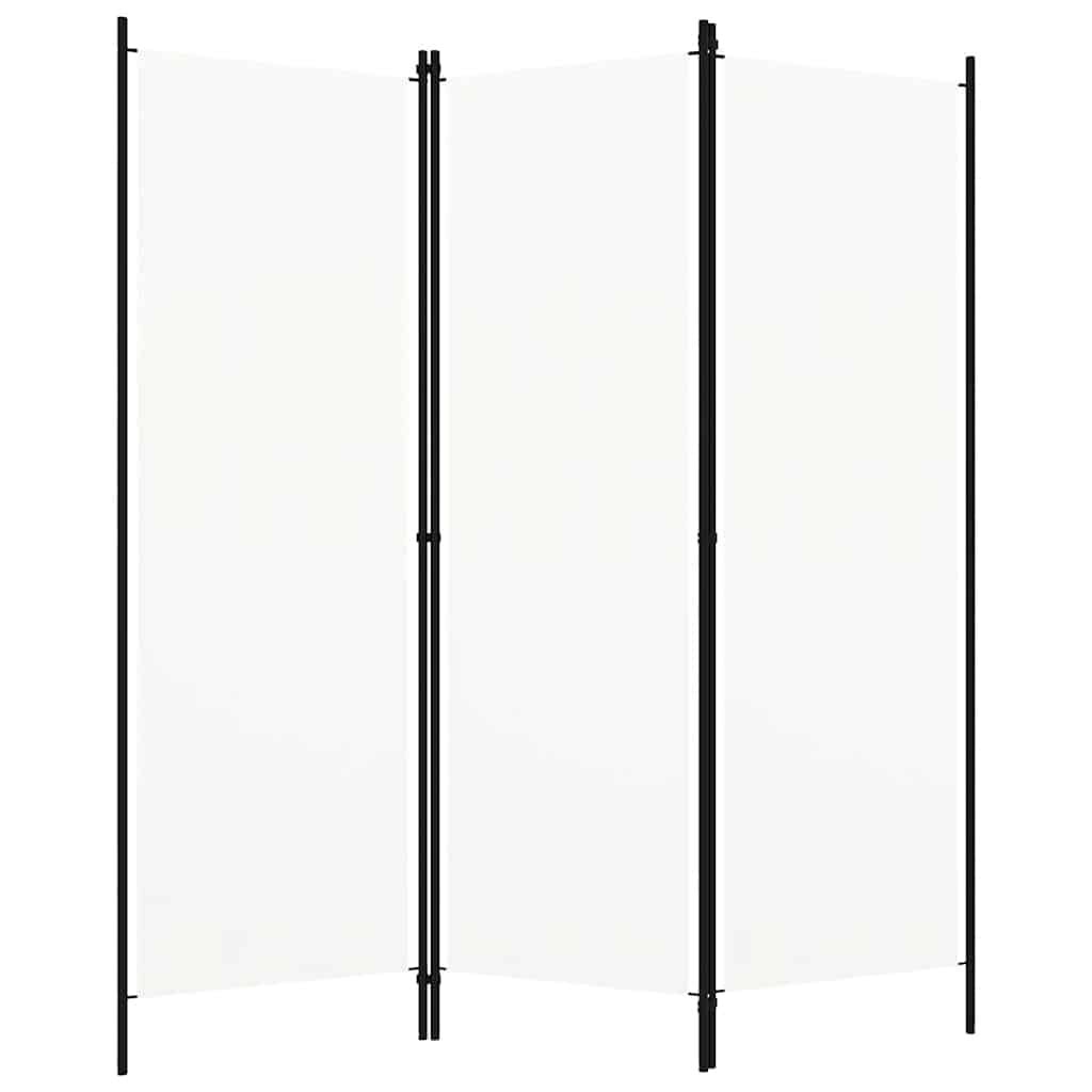 vidaXL Kamerscherm met 3 panelen 150x180 cm wit