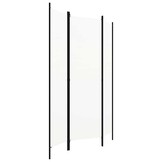 vidaXL Kamerscherm met 3 panelen 150x180 cm wit