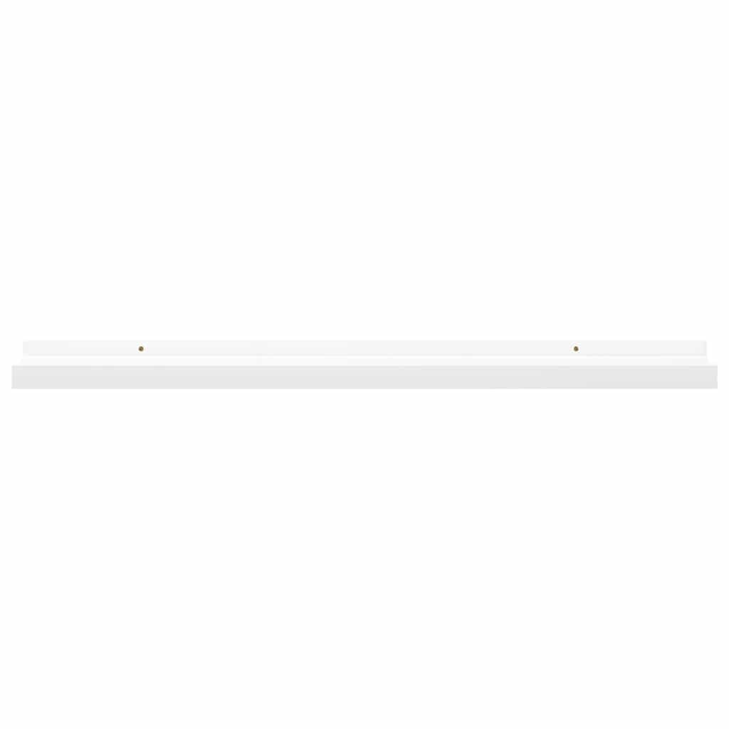 vidaXL Fotoplanken 2 st 80x9x3 cm MDF wit