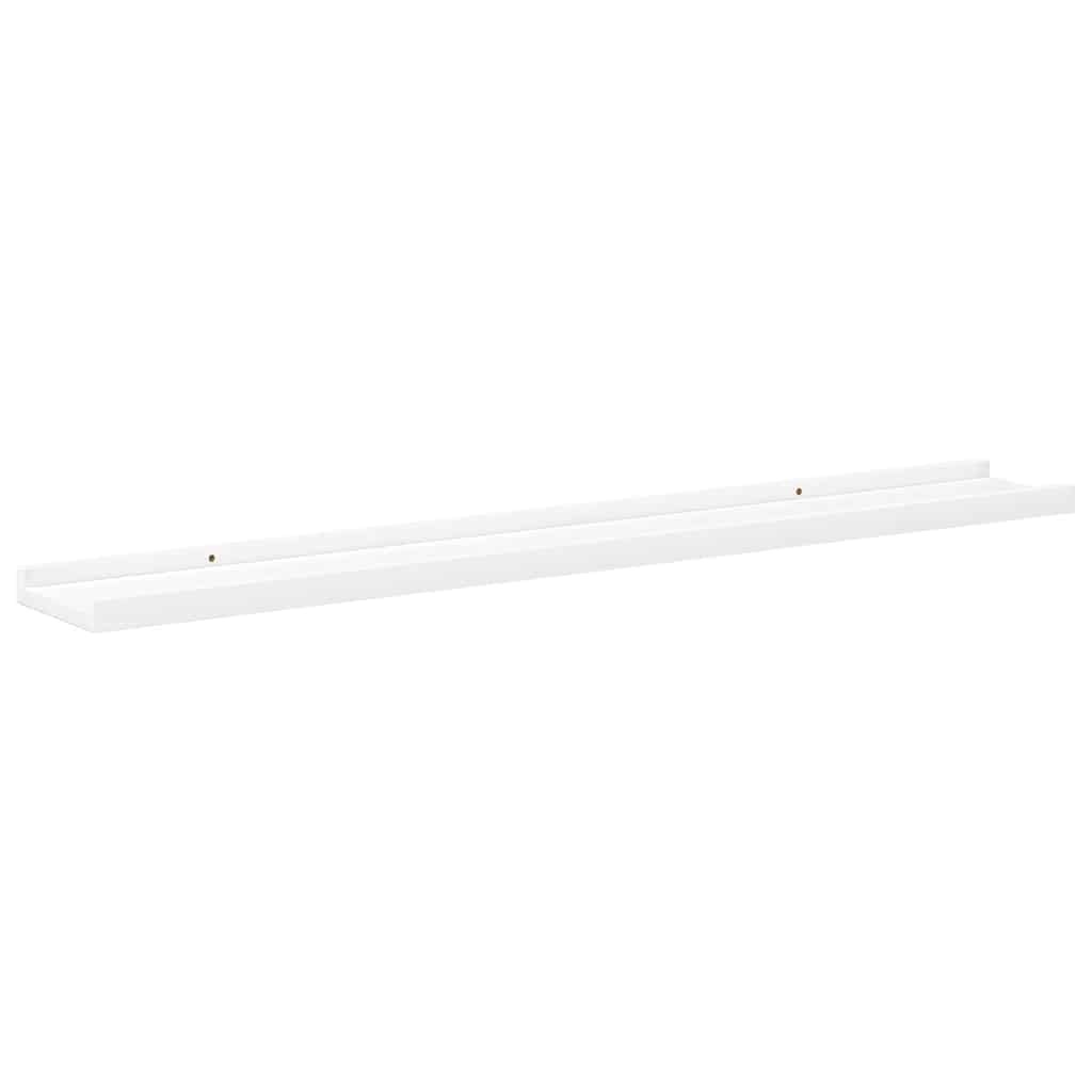 vidaXL Fotoplanken 2 st 80x9x3 cm MDF wit