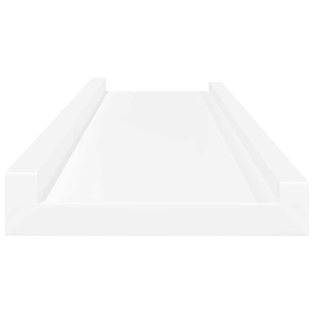 vidaXL Fotoplanken 2 st 80x9x3 cm MDF wit