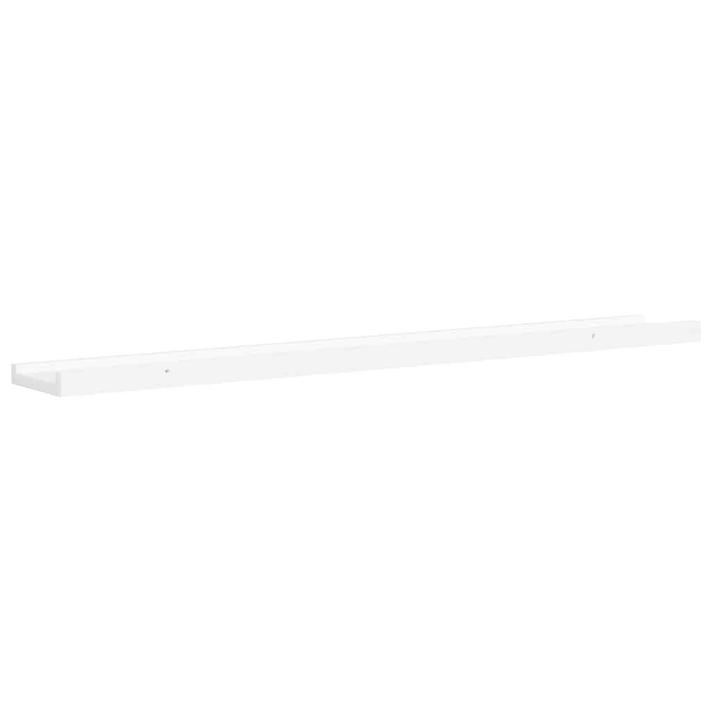 vidaXL Fotoplanken 2 st 80x9x3 cm MDF wit