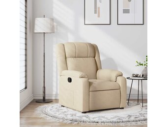 vidaXL Fauteuil Crèmekleurig - Verstelbaar & Comfortabel - 35% Korting!