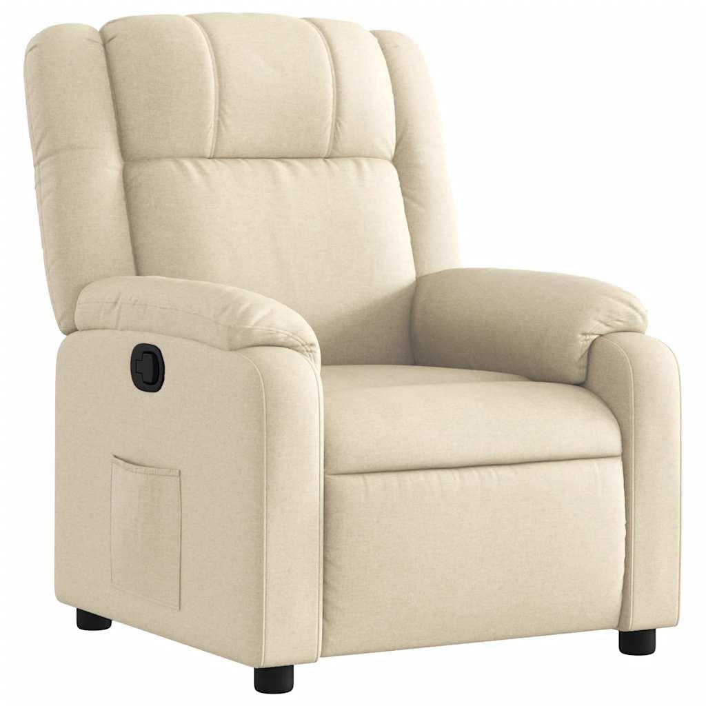 vidaXL Fauteuil Crèmekleurig - Verstelbaar & Comfortabel - 35% Korting!
