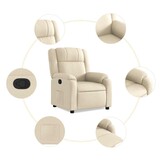 vidaXL Fauteuil Crèmekleurig - Verstelbaar & Comfortabel - 35% Korting!