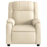 vidaXL Fauteuil Crèmekleurig - Verstelbaar & Comfortabel - 35% Korting!