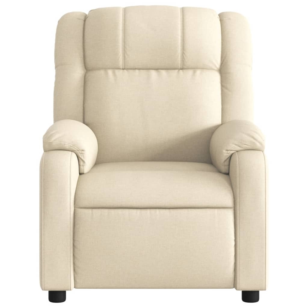 vidaXL Fauteuil Crèmekleurig - Verstelbaar & Comfortabel - 35% Korting!