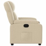 vidaXL Fauteuil Crèmekleurig - Verstelbaar & Comfortabel - 35% Korting!