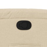 vidaXL Fauteuil Crèmekleurig - Verstelbaar & Comfortabel - 35% Korting!