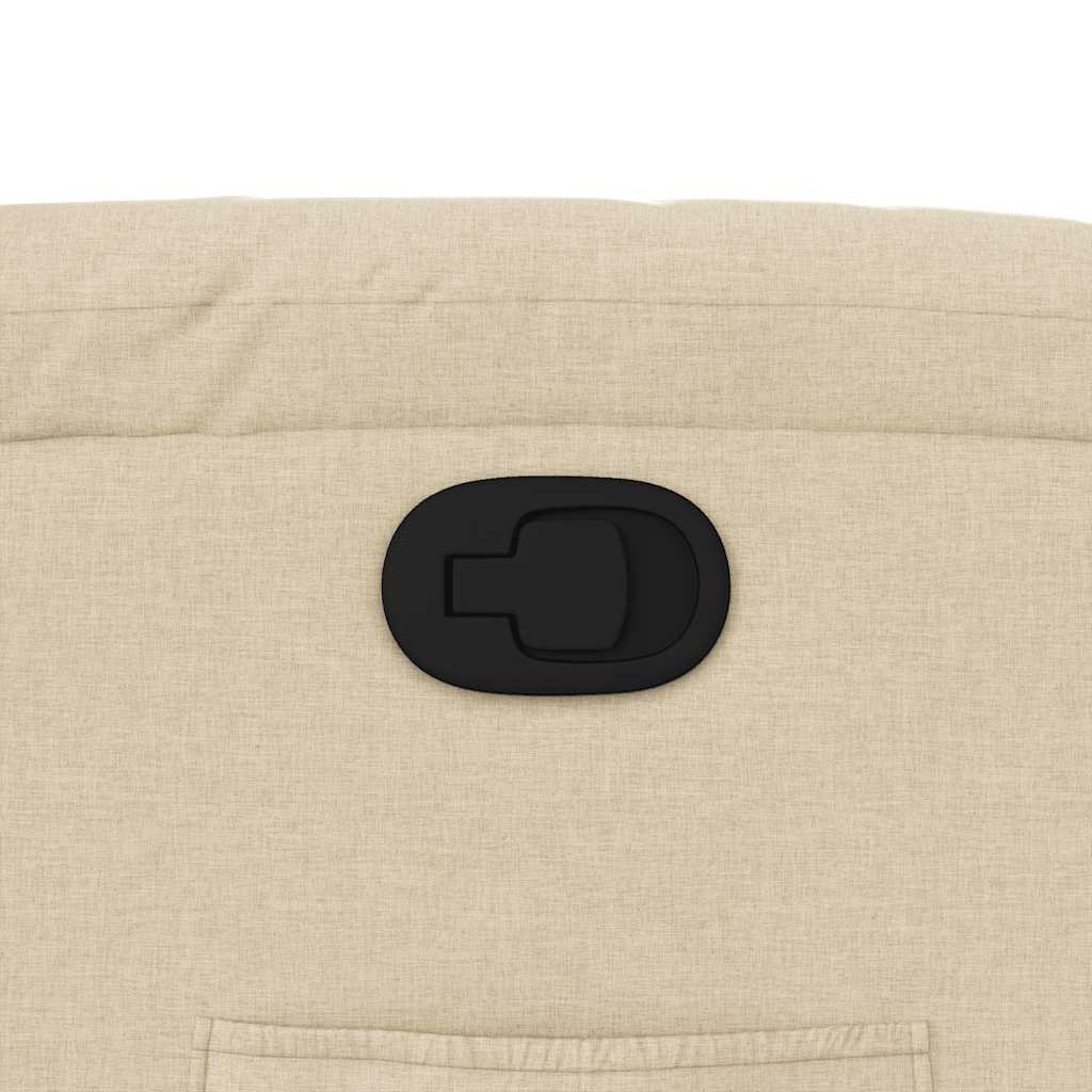 vidaXL Fauteuil Crèmekleurig - Verstelbaar & Comfortabel - 35% Korting!