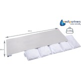 Kersenpit Kussen 60x20cm 800g 100% Katoen Medi Partners 5 kamers Graankussen Grote Eco Natuur Warmtekussen Koudetherapie Afneembare Hoes