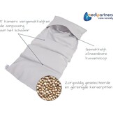 Kersenpit Kussen 60x20cm 800g 100% Katoen Medi Partners 5 kamers Graankussen Grote Eco Natuur Warmtekussen Koudetherapie Afneembare Hoes