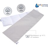 Kersenpit Kussen 60x20cm 800g 100% Katoen Medi Partners 5 kamers Graankussen Grote Eco Natuur Warmtekussen Koudetherapie Afneembare Hoes