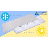Kersenpit Kussen 60x20cm 800g 100% Katoen Medi Partners 5 kamers Graankussen Grote Eco Natuur Warmtekussen Koudetherapie Afneembare Hoes