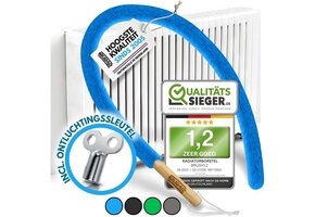 115cm Flexibele Radiatorborstel Blauw - 42% Korting