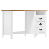vidaXL Hill Bureau: Massief Grenenhout met 3 Laden - 35% Korting!