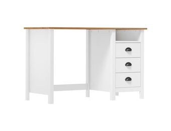 vidaXL Hill Bureau: Massief Grenenhout met 3 Laden - 35% Korting!