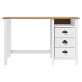 vidaXL Hill Bureau: Massief Grenenhout met 3 Laden - 35% Korting!