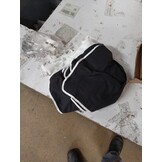vidaXL Kinderhoogslaper Gordijnen Polyester Wit/Zwart 65% Korting
