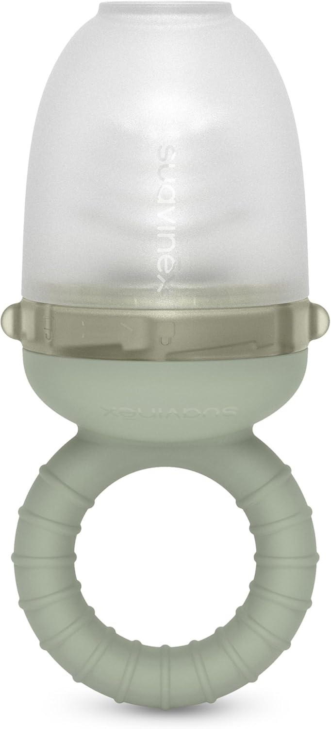 Suavinex Baby Bijtring met Anti-Verstikking Silicone, Groen, +6 Maanden