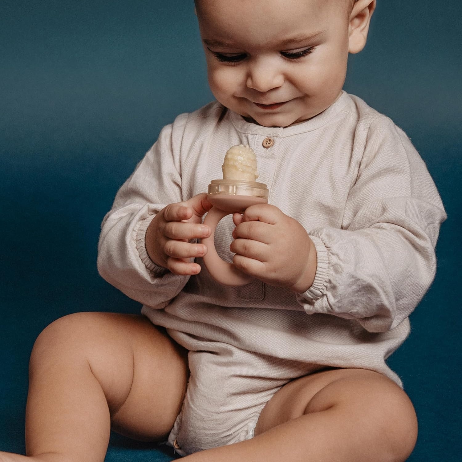 Suavinex Baby Bijtring met Anti-Verstikking Silicone, Groen, +6 Maanden