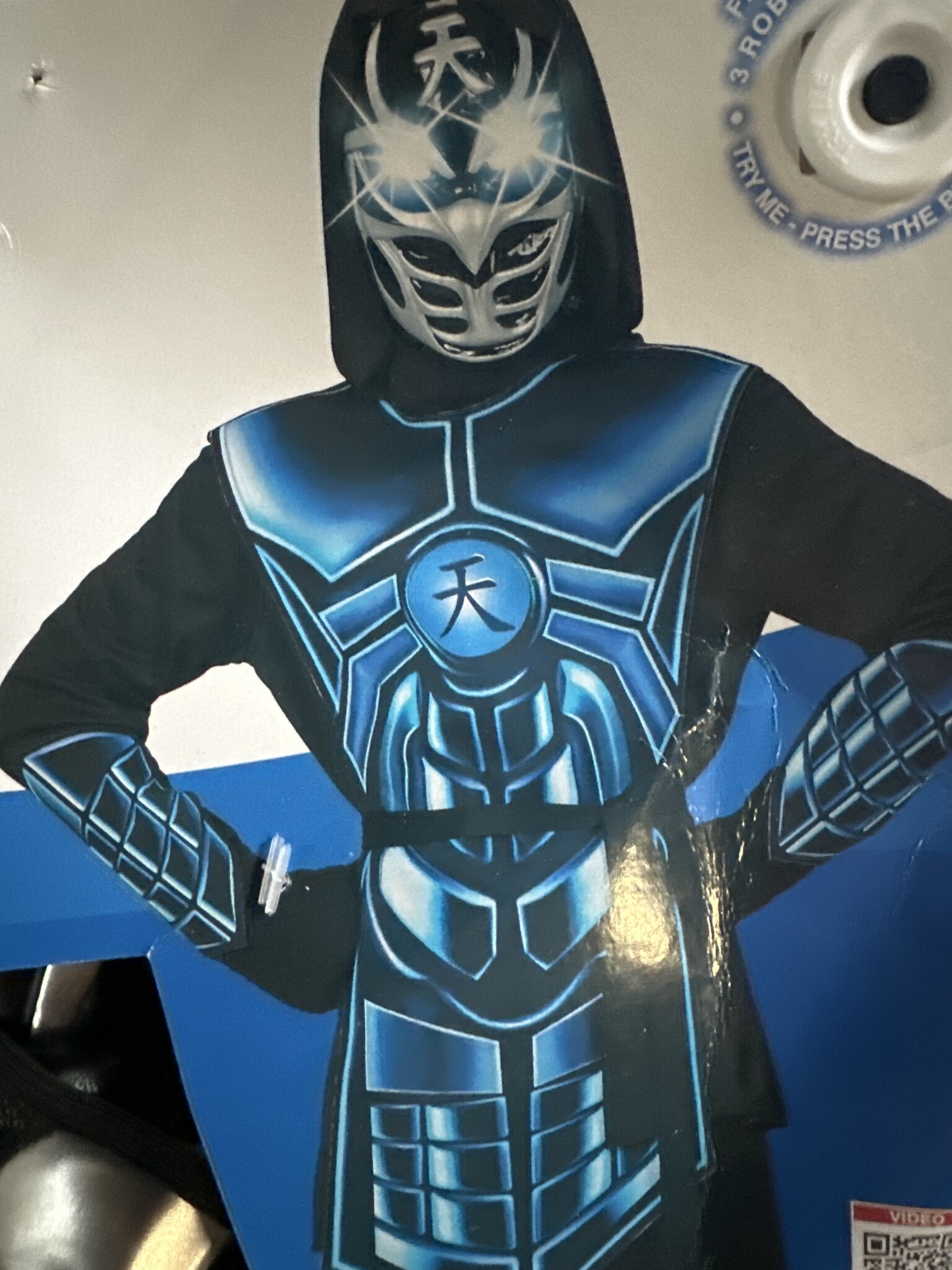 Kinder Cyber Ninja Kostuum Zwart Grijs - 52% Korting