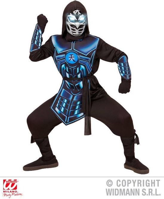 Kinder Cyber Ninja Kostuum Zwart Grijs - 52% Korting
