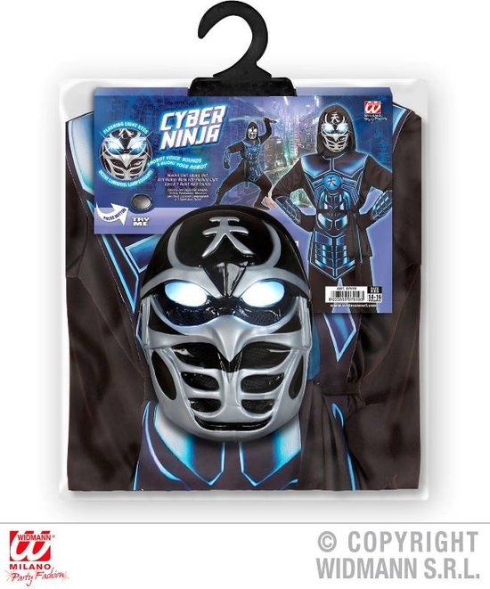 Kinder Cyber Ninja Kostuum Zwart Grijs - 52% Korting