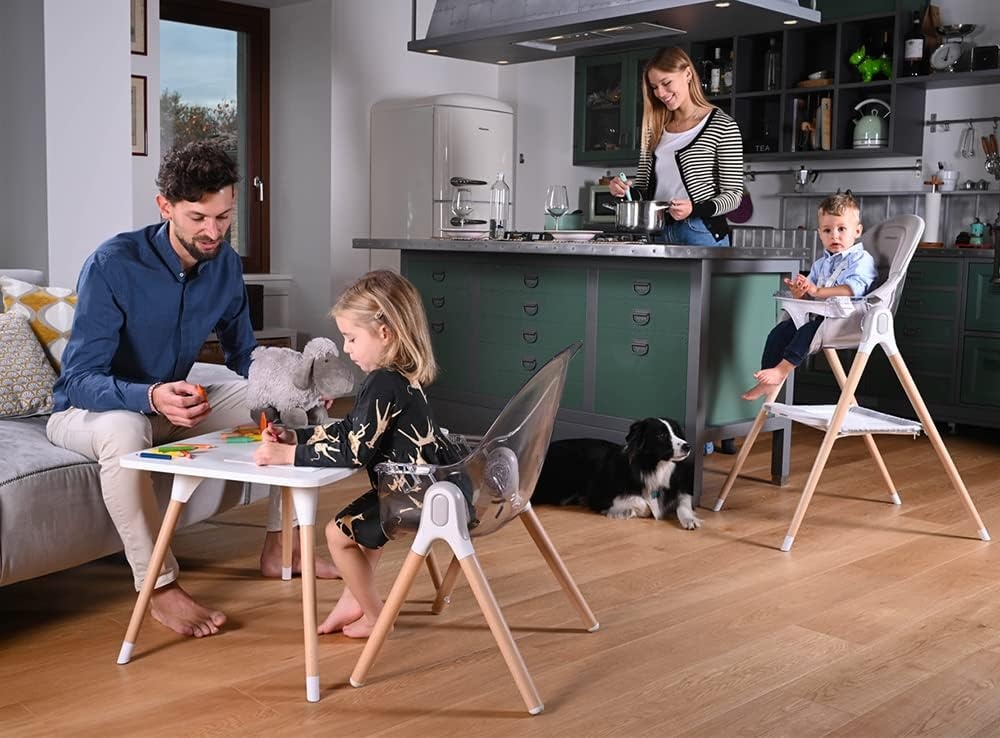 Foppapedretti Bonito kinderstoel voor kinderen van 6 tot 36 maanden (max. 15 kg), babystoel, zand