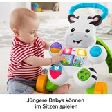Fisher-Price Leer-Mij Zebra Loopwagen met Muziek en Activiteiten - Vanaf 6 maanden (Duitse Versie)